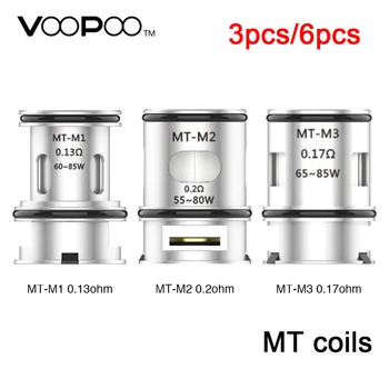 3/6pcs Original VOOPOO MT Replacement Coil MT-M1 0.13ohm Single/MT-M2 0.2ohm Dual/MT-M3 0.17ohm Triple Mesh Coil For Maat Tank
3/6pcs Original VOOPOO MT Replacement Coil MT-M1 0.13ohm Single/MT-M2 0.2ohm Dual/MT-M3 0.17ohm Triple Mesh Coil For Maat Tank