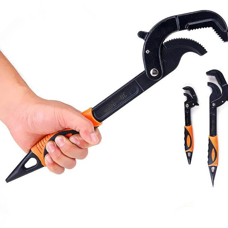 14-30 / 30-60mm Universal Key Pipe Wrench Open End Spanner Set High-carbon Steel Snap N Grip Tool Plumber Multi Hand Tool
14-30 / 30-60mm Universal Key Pipe Wrench Open End Spanner Set High-carbon Steel Snap N Grip Tool Plumber Multi Hand Tool