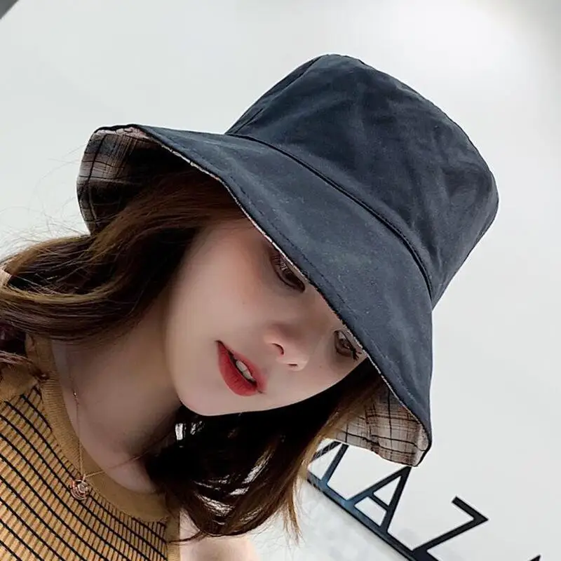 Bucket Hat Women Men Lattice Pattern Double Sided Fisherman Cap Couple Street Hip Hop Fishing Hat Mens Panama Sunhat Black New
Bucket Hat Women Men Lattice Pattern Double Sided Fisherman Cap Couple Street Hip Hop Fishing Hat Mens Panama Sunhat Black New