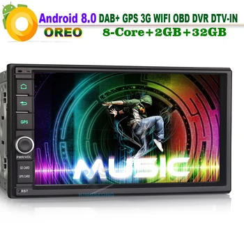 2 Din 7"Universal DAB+ Android 8.0 Sat Navi MP3 Bluetooth WiFi OBD2 DVB-T2 DVR 3G USB BT Autoradio 3G RDS Car Stereo GPS
2 Din 7"Universal DAB+ Android 8.0 Sat Navi MP3 Bluetooth WiFi OBD2 DVB-T2 DVR 3G USB BT Autoradio 3G RDS Car Stereo GPS