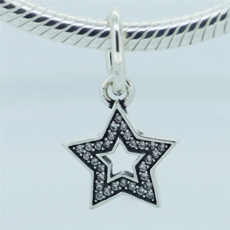 100% Genuine 925 Sterling Silver Clear CZ Pave Star Dangle Charm Beads For Jewelry Making Fits Pandora Charms Bracelets
100% Genuine 925 Sterling Silver Clear CZ Pave Star Dangle Charm Beads For Jewelry Making Fits Pandora Charms Bracelets