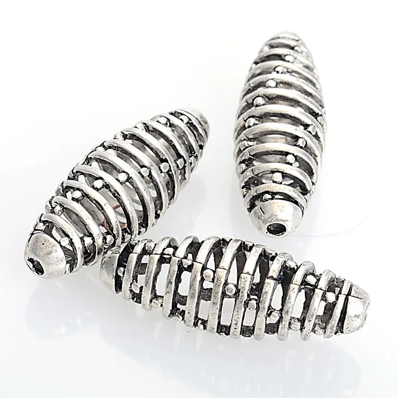 Antique Silver Hollow Oval Cast Fiigree Spacer Loose Bead 13*36mm For Diy Jewelry Making Finding
Antique Silver Hollow Oval Cast Fiigree Spacer Loose Bead 13*36mm For Diy Jewelry Making Finding