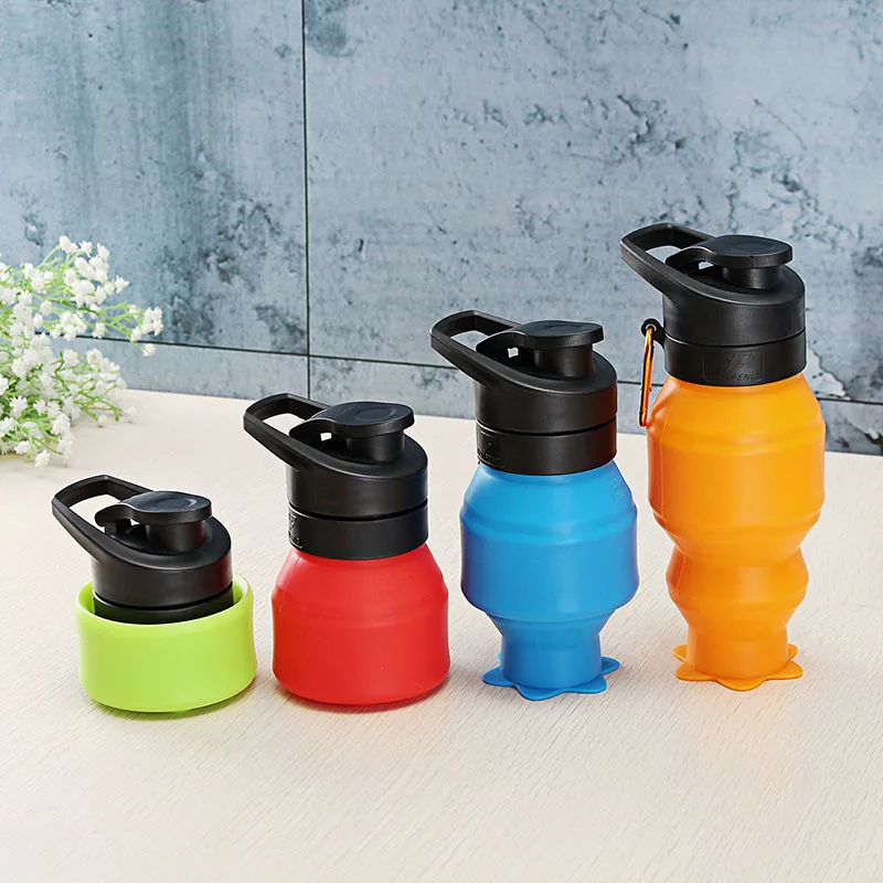 Image Innovative Silicone collapsible Water Bottle Foldable Kettle Portable Sport Bottle Outdoor Hiking Cycling Picnic Cup Water Jug