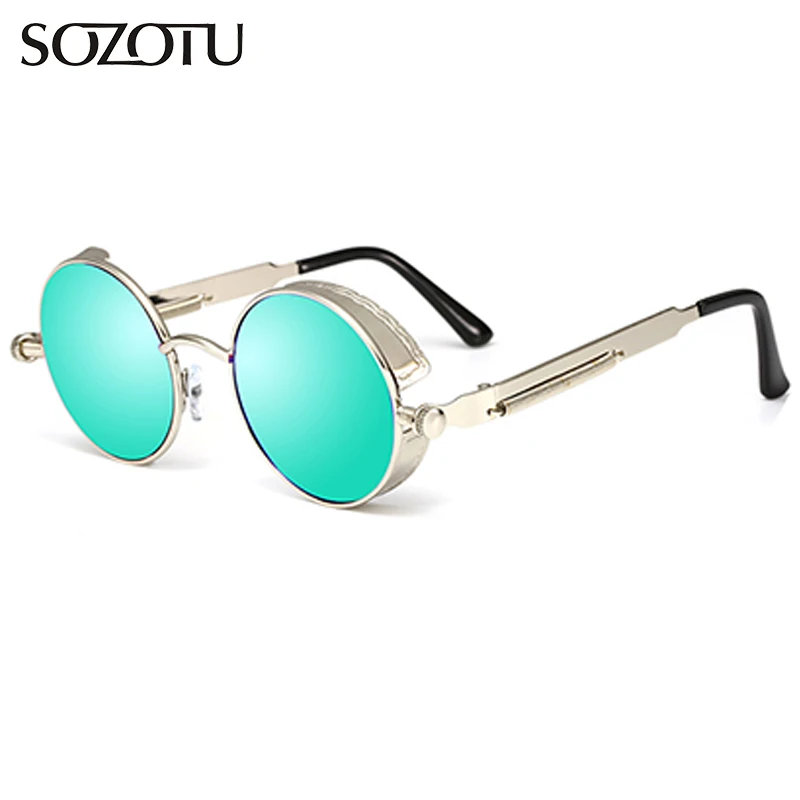 Fashion Steampunk Goggles Sunglasses Women Men Round Sun Glasses For Female Male Ladies Fashion Brand Vintage Oculos de YQ488
Fashion Steampunk Goggles Sunglasses Women Men Round Sun Glasses For Female Male Ladies Fashion Brand Vintage Oculos de YQ488