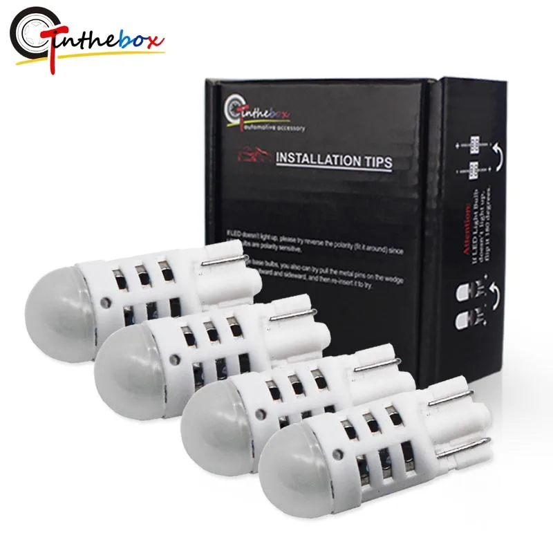 Gtinthebox 4pcs T10 W5W 194 168 LED Car Parking Side License Plate Bulb Interior Reading Lamp Wedge Dome Turn Signal Light 12V
Gtinthebox 4pcs T10 W5W 194 168 LED Car Parking Side License Plate Bulb Interior Reading Lamp Wedge Dome Turn Signal Light 12V