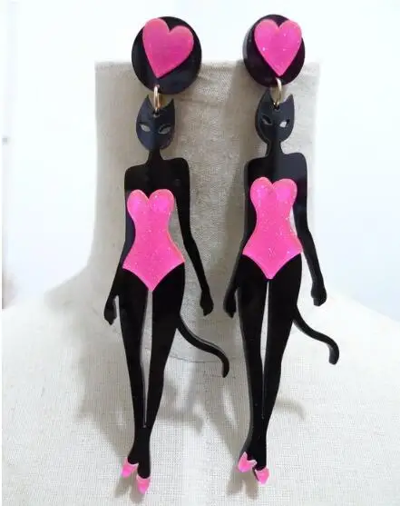 1 pair acrylic European and American style fashion jewelry bikini cat girl drop earring sexy long dangle earring ear accessories
1 pair acrylic European and American style fashion jewelry bikini cat girl drop earring sexy long dangle earring ear accessories