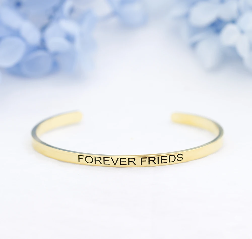 Infinity Love Letter Bangle Stainless Steel Jewelry Engrave FOREVER FRIENDS Cuff Bracelets For Women Men BFF Gift
Infinity Love Letter Bangle Stainless Steel Jewelry Engrave FOREVER FRIENDS Cuff Bracelets For Women Men BFF Gift