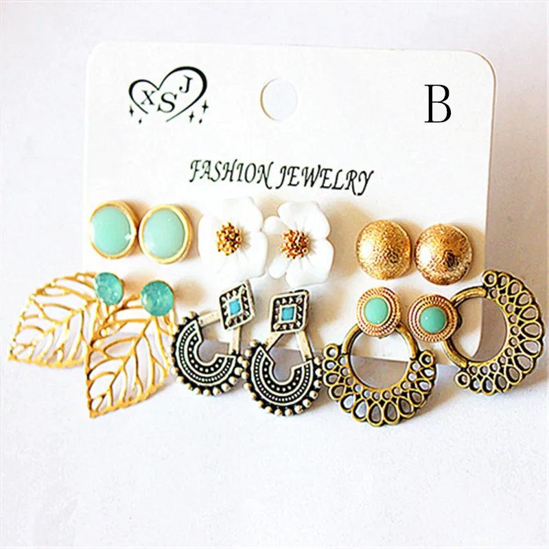 New fashion gorgeous ladies jewelry wholesale girl gathering, ear nail mashup 6 pairs of /set gifts Earrings agent shipping
New fashion gorgeous ladies jewelry wholesale girl gathering, ear nail mashup 6 pairs of /set gifts Earrings agent shipping