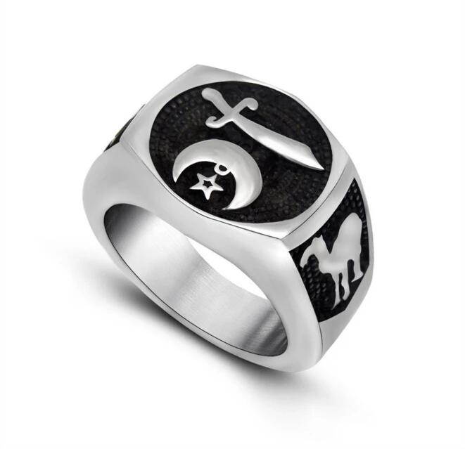 2016 Titanium Steel Muslim Of Imam Ali Ring Islam Arab Allah Crescent Moon & Star Ring Middle East Jewelry For Men Women
2016 Titanium Steel Muslim Of Imam Ali Ring Islam Arab Allah Crescent Moon & Star Ring Middle East Jewelry For Men Women