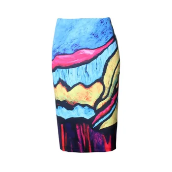 2019 Spring Women Elegant Oil Painting Pencil Skirt High Waist Women Print Skirt Female Ladies High Quality Women Midi Skirt
2019 Spring Women Elegant Oil Painting Pencil Skirt High Waist Women Print Skirt Female Ladies High Quality Women Midi Skirt