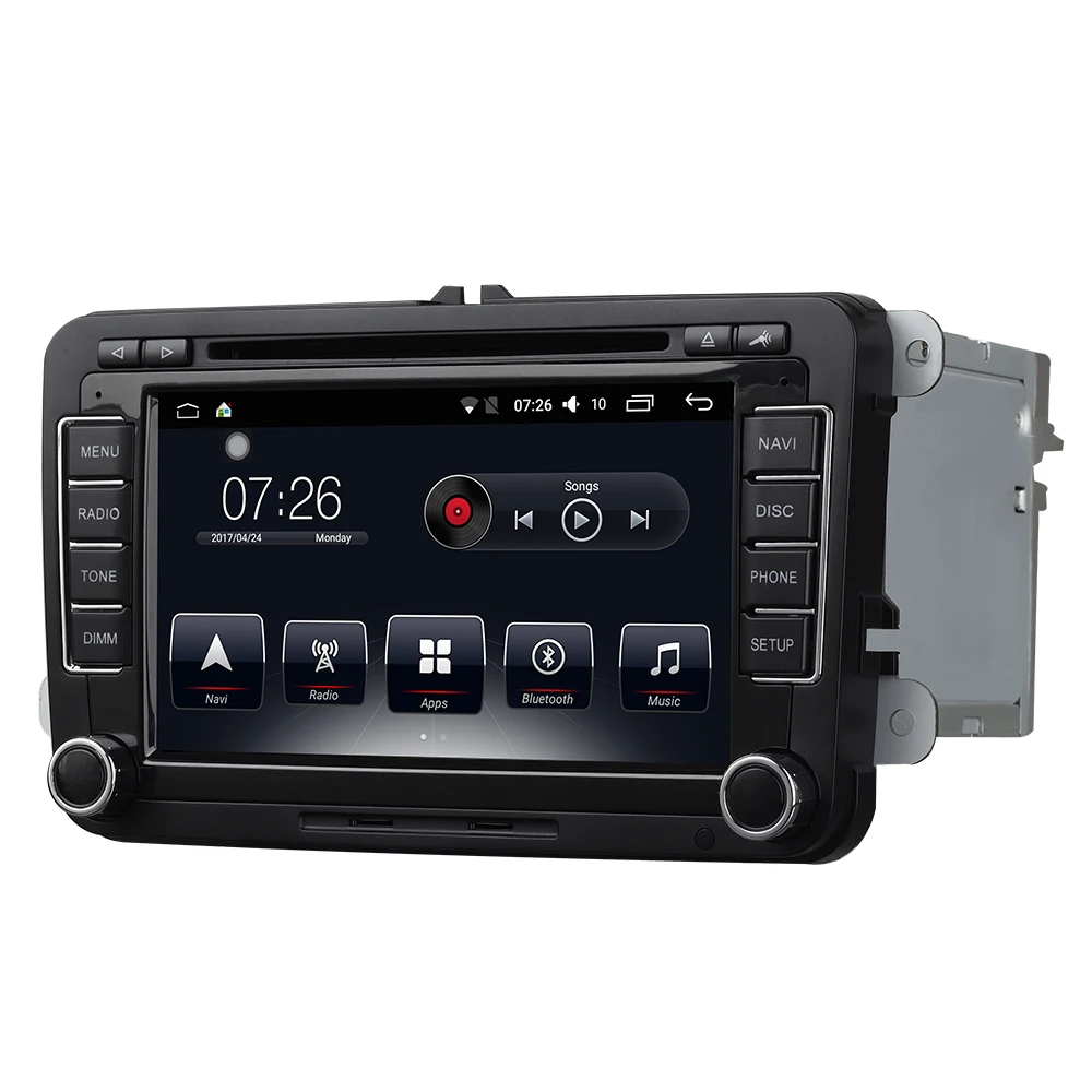 

Car DVD Player Stereo Radio Android 6.0 Bluetooth 7" Touchscreen 2 Din 64Bit Quadcore 2GB/16GB GPS Navigation for VW golf polo