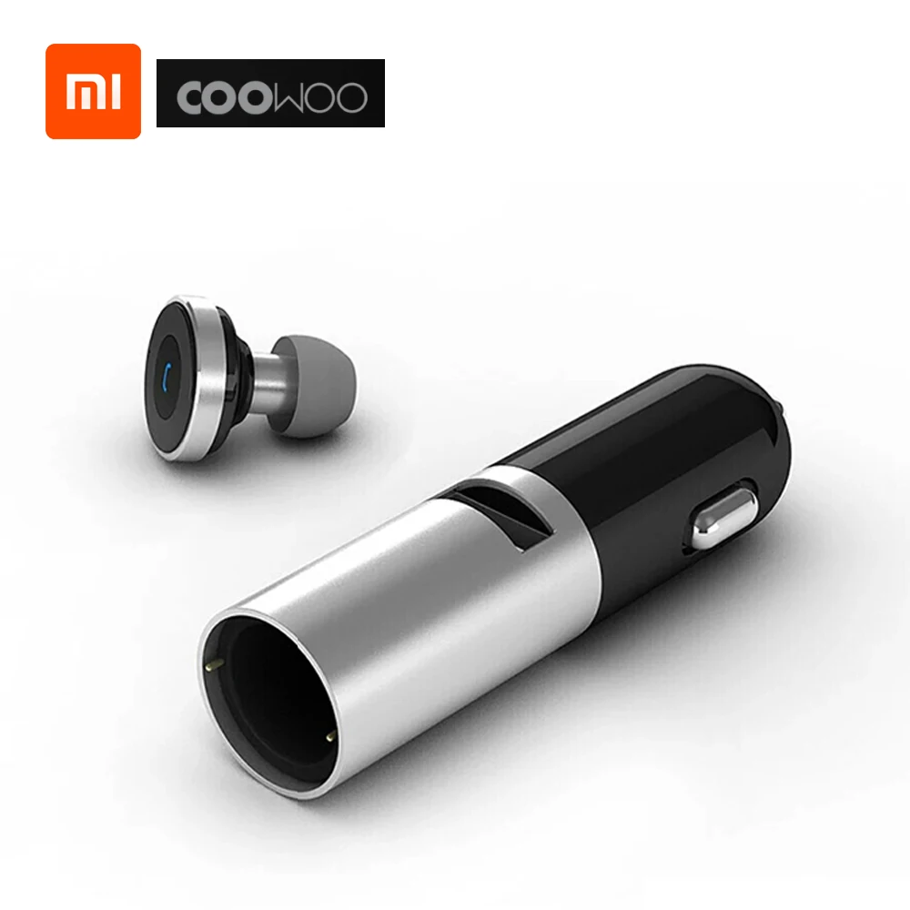 Xiaomi COOWOO Aluminium Alloy 2 in 1 Car Charger Bluetooth Headset Hands-free Wireless Earphone Business Bluetooth Headset
Xiaomi COOWOO Aluminium Alloy 2 in 1 Car Charger Bluetooth Headset Hands-free Wireless Earphone Business Bluetooth Headset