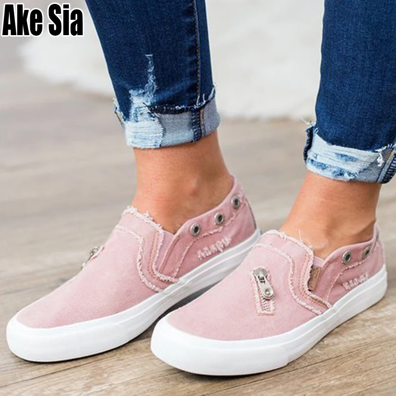 Women Ragged Washed Denim Canvas Slip On Casual Zapatillas Plimsolls Lazy Loafers Flat Walking Leisure Female Sapatos Shoes A597
Women Ragged Washed Denim Canvas Slip On Casual Zapatillas Plimsolls Lazy Loafers Flat Walking Leisure Female Sapatos Shoes A597
