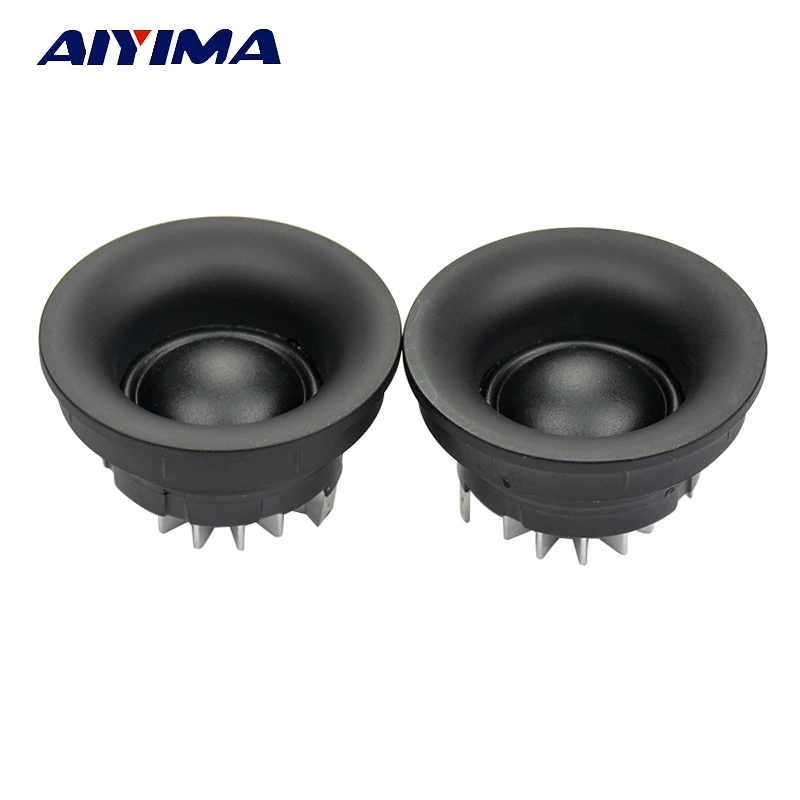 

AIYIMA 2Pcs 2Inch Audio Portable B8 Silk Dome Film Speakers Loudspeaker 25Core 5Ohm 30W DIY Stereo Silk Film Treble HiFi Tweeter