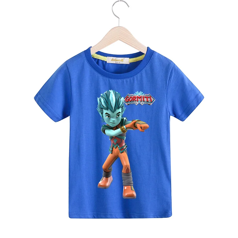 Children Gormiti Game Design T-shirts Clothing Boys Girls Summer Short Sleeve Tee Top Costume Kids Casual Soild Tshirts TX168 (5) -
