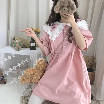 Summer Women's Fairy Dress 2019 Pop Japanese New Peter Pan Collar Lace Embroidered Lantern Sleeve Dress
Summer Women's Fairy Dress 2019 Pop Japanese New Peter Pan Collar Lace Embroidered Lantern Sleeve Dress