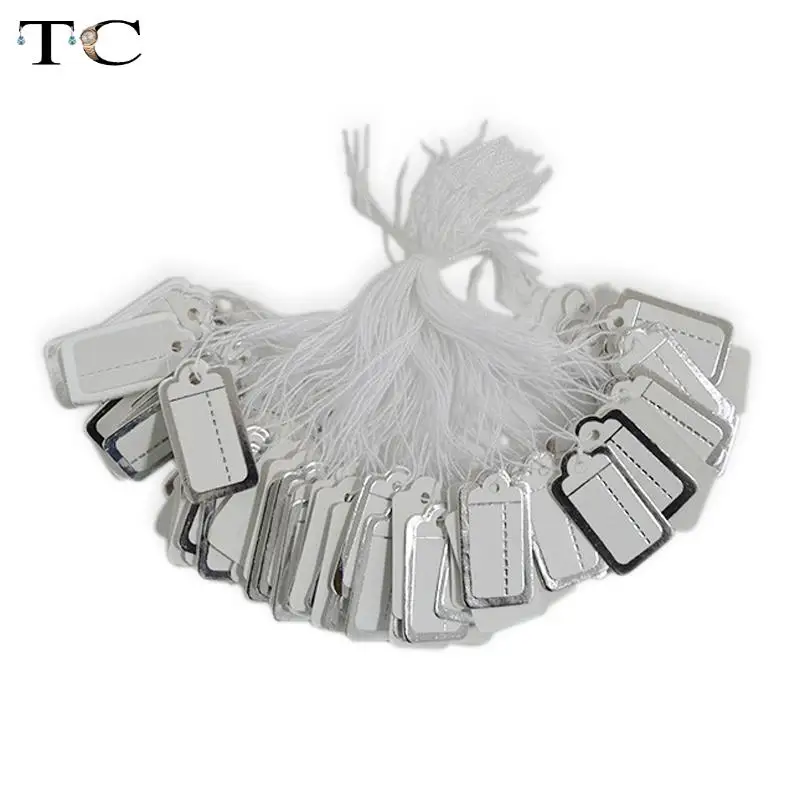 100 pcs Jewelry Strung Pricing Price Tags with String Silver Merchandise Cloth Label,FREE SHIPING
100 pcs Jewelry Strung Pricing Price Tags with String Silver Merchandise Cloth Label,FREE SHIPING