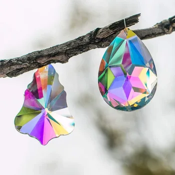 H&D Colorful Crystal Chandelier Crystals Hanging Lamp Prisms Sun Catcher 76mm,Set of 2
H&D Colorful Crystal Chandelier Crystals Hanging Lamp Prisms Sun Catcher 76mm,Set of 2