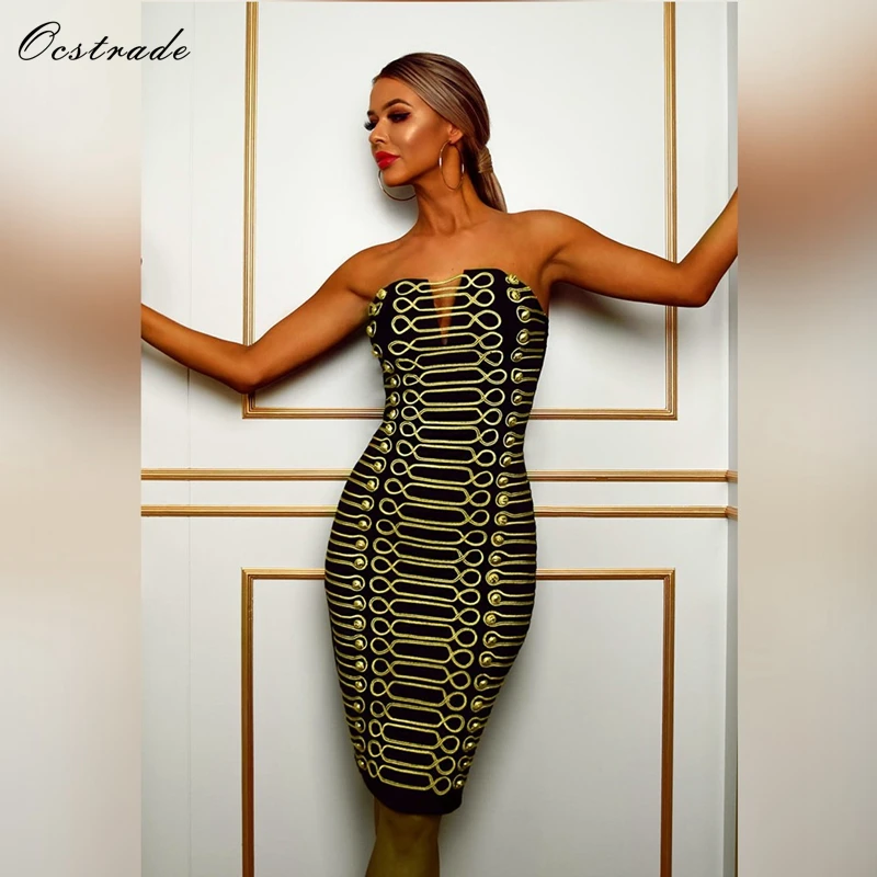 Ocstrade Vestido Bandage 2019 Dresses High Quality Women Fashion Black Strapless Lace Up Sexy Ladies Bodycon Party Dresses
Ocstrade Vestido Bandage 2019 Dresses High Quality Women Fashion Black Strapless Lace Up Sexy Ladies Bodycon Party Dresses