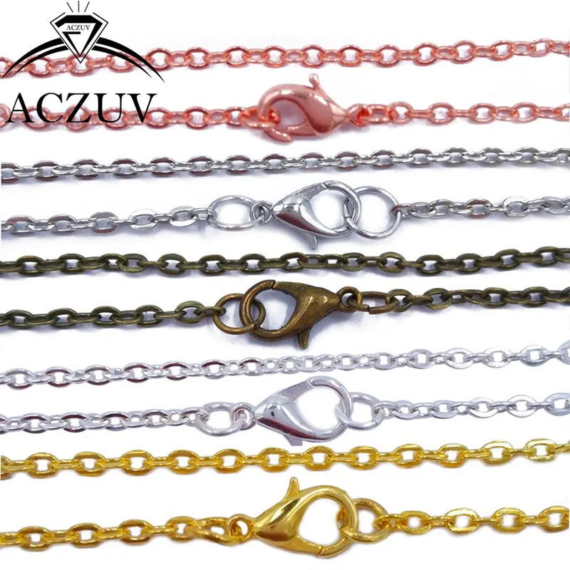 Wholesale 120piece 3mm 16''-18''-20''-22''-24''-26''-28''-30''-32'' Flat Cable Link Chain Necklace with Lobster Clasp Findings
Wholesale 120piece 3mm 16''-18''-20''-22''-24''-26''-28''-30''-32'' Flat Cable Link Chain Necklace with Lobster Clasp Findings