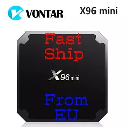 X96 Мини Android 7,1 tv BOX 2 Гб 16 Гб Amlogic S905W 1 ГБ 8 ГБ четырехъядерный 2,4 ГГц WiFi X96mini Smart set top box PK TX3 4 K медиаплеер