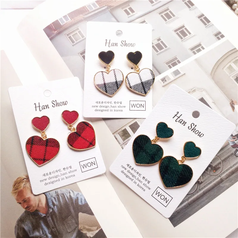 Korea Handmade Cartoon Plaid Heart Winter Women Drop Earrings Bangle Earrings Fashion Jewelry Accessories-JQDPER311D5
Korea Handmade Cartoon Plaid Heart Winter Women Drop Earrings Bangle Earrings Fashion Jewelry Accessories-JQDPER311D5