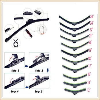 Car auto Frameless Bracketless refill Rubber Wiper Blade for Volkswagen vw Touran 1.4 Fox 1.2 Touareg2 GolfA5 GT MK7 Golf 7
Car auto Frameless Bracketless refill Rubber Wiper Blade for Volkswagen vw Touran 1.4 Fox 1.2 Touareg2 GolfA5 GT MK7 Golf 7