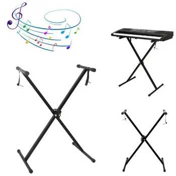 X Shape Portable Durable Sturdy Reliable Music Keyboard Electronic Piano Dual Tube Universal electronic Keyboard Stand Black
X Shape Portable Durable Sturdy Reliable Music Keyboard Electronic Piano Dual Tube Universal electronic Keyboard Stand Black