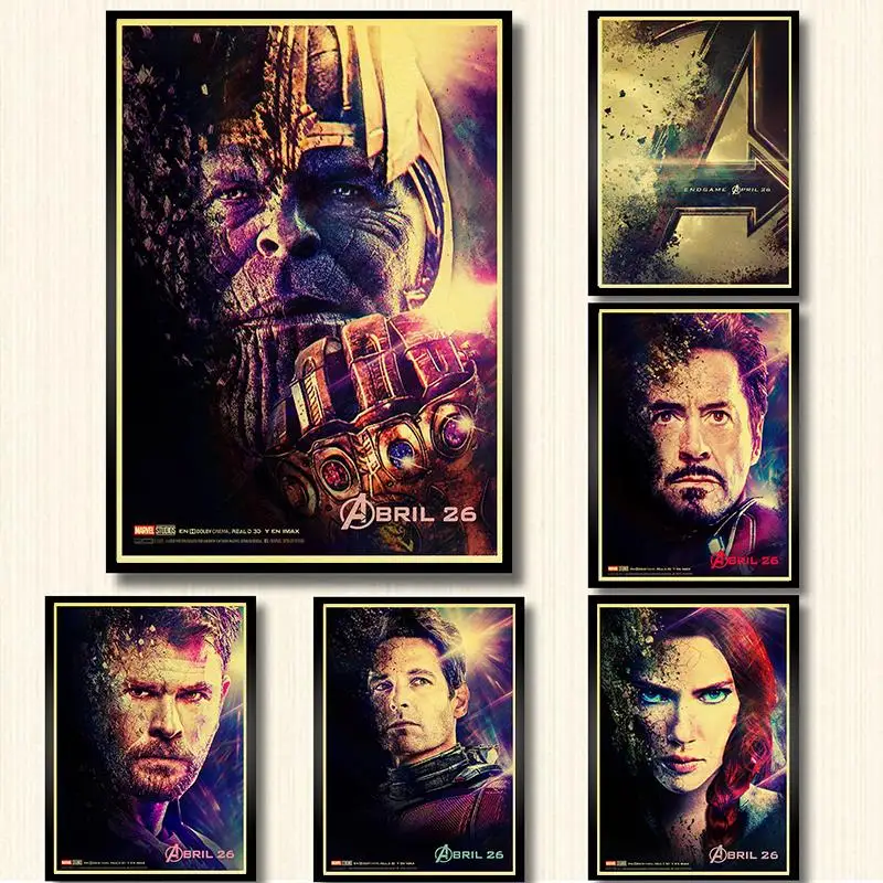 Avengers Endgame movie Poster Kraft Paper retro Poster Art Retro Wall Pictures for Living Room Home Decor Wall Stickers
Avengers Endgame movie Poster Kraft Paper retro Poster Art Retro Wall Pictures for Living Room Home Decor Wall Stickers