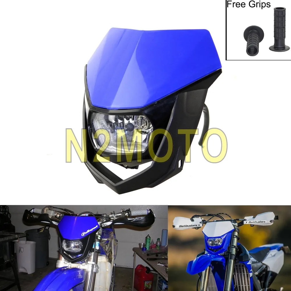 Motorcycles Dirt Bike Dual Sport Enduro Motocross Headlight Fairing for Yamaha YZ XT WR TTR TT Blue Headlamp 12V 35W
Motorcycles Dirt Bike Dual Sport Enduro Motocross Headlight Fairing for Yamaha YZ XT WR TTR TT Blue Headlamp 12V 35W
