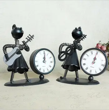 Little Girl Instrument Playing Iron Man Clock Home Decor Ticking Retro Vintage Metal Desk Bedside Clock Watch
Little Girl Instrument Playing Iron Man Clock Home Decor Ticking Retro Vintage Metal Desk Bedside Clock Watch
