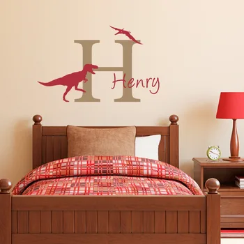 Personalized Name Wall Stickers Dinosaur Wall Decal with Initial & Name For Boys Bedroom High Quality Removable Art Decor SYY220
Personalized Name Wall Stickers Dinosaur Wall Decal with Initial & Name For Boys Bedroom High Quality Removable Art Decor SYY220