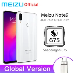 В наличии Meizu Note 9 4 Гб 128 Гб 64 Гб глобальная версия Смартфон Snapdragon 675 Восьмиядерный мобильный телефон 48MP задняя камера отпечаток пальца
