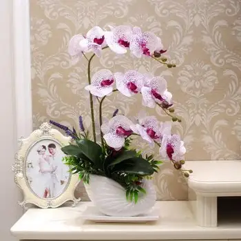 Free shipping Pu simulation of Phalaenopsis flower feel suit floral decoration room silk glue pot
Free shipping Pu simulation of Phalaenopsis flower feel suit floral decoration room silk glue pot
