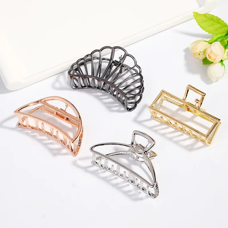High Quality Simple 8cm Large metal Hair Claw Crab Jewelry Solid Color Make Up Washing Tool Hair Ornaments For Women
High Quality Simple 8cm Large metal Hair Claw Crab Jewelry Solid Color Make Up Washing Tool Hair Ornaments For Women