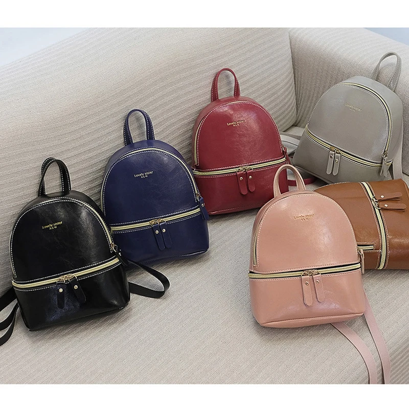 Oil Leather Teenage Girl Backpack 2019 New Korean Style Women Shoulder Bag Large Capacity Portable School Bagpack for Little Kid
Oil Leather Teenage Girl Backpack 2019 New Korean Style Women Shoulder Bag Large Capacity Portable School Bagpack for Little Kid
