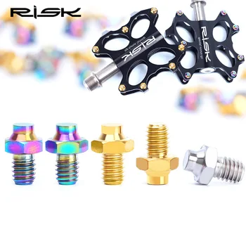 8 pcs/lot Risk Bicycle Screw Titanium Alloy Pedal Anti Slip Nail TC4 Hexagon Antiskid Nail Mountain Bike Cycling Accessories
8 pcs/lot Risk Bicycle Screw Titanium Alloy Pedal Anti Slip Nail TC4 Hexagon Antiskid Nail Mountain Bike Cycling Accessories