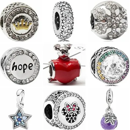 Gorgeous Crystal Minnie Mouse Snowflake Star Crown Love Heart Beads Fit Pandora Charms Bracelets For Women DIY Jewelry Berloques
Gorgeous Crystal Minnie Mouse Snowflake Star Crown Love Heart Beads Fit Pandora Charms Bracelets For Women DIY Jewelry Berloques