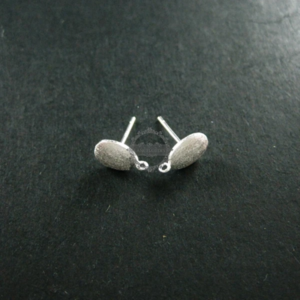 10*6MM oval base 925 solid sterling silver earrings stud DIY jewelry supplies 1702061
10*6MM oval base 925 solid sterling silver earrings stud DIY jewelry supplies 1702061