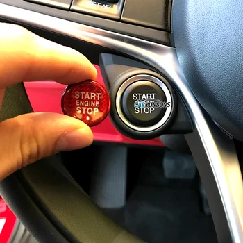 Carmonsons for Alfa Romeo Stelvio Giulia Carbon Fiber Engine Start Stop Button Trim Cover Stickers Accessories Car Styling
Carmonsons for Alfa Romeo Stelvio Giulia Carbon Fiber Engine Start Stop Button Trim Cover Stickers Accessories Car Styling