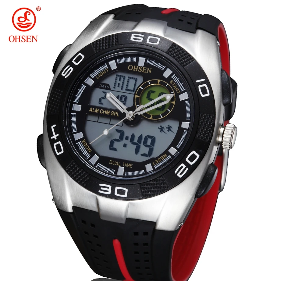 2018 OHSEN NEW Fashion Digital Sport Watch Mens Quartz Wristwatch Gifts Rubber Band Red 50m Waterproof LED Male Watch Relogios
2018 OHSEN NEW Fashion Digital Sport Watch Mens Quartz Wristwatch Gifts Rubber Band Red 50m Waterproof LED Male Watch Relogios