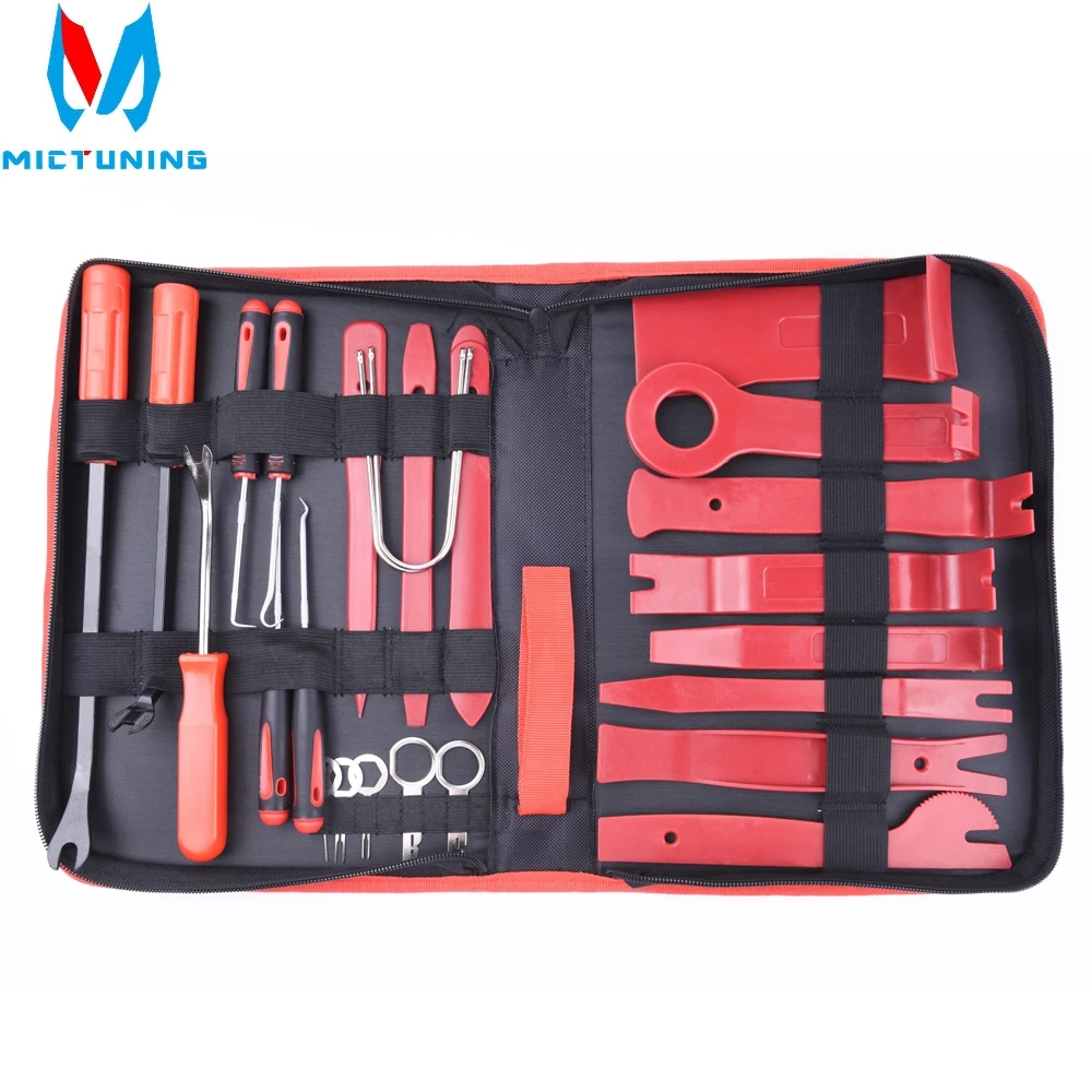 25pcs Set Car Metal Plastic Car Auto Trim Removal Tool Audio Speaker Door Panel Open Molding Set Kit Pouch Pry Tool Hand Tools
25pcs Set Car Metal Plastic Car Auto Trim Removal Tool Audio Speaker Door Panel Open Molding Set Kit Pouch Pry Tool Hand Tools