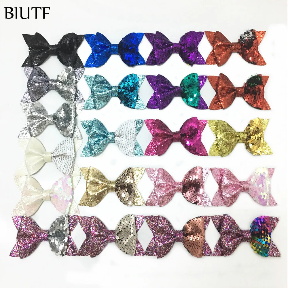 50pcs/lot 4*2.6 inch Half Glitter Half Sequin Leather Bow Barrette Hairgrips Kids Hair Accessories 21 Colors HDJ132
50pcs/lot 4*2.6 inch Half Glitter Half Sequin Leather Bow Barrette Hairgrips Kids Hair Accessories 21 Colors HDJ132