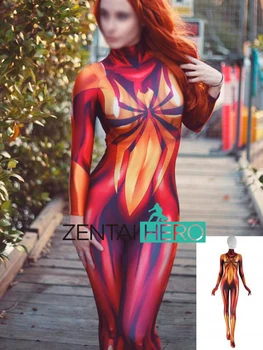 Free Shipping 3D Shade Red Iron Mary Jane Spider Woman Costume MJ Spider-Man Zentai Bodysuit Girl Tight Catsuits Cosplay Costume
Free Shipping 3D Shade Red Iron Mary Jane Spider Woman Costume MJ Spider-Man Zentai Bodysuit Girl Tight Catsuits Cosplay Costume