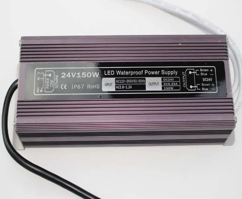 Waterproof DC 24V 150W led driver IP67 Access control driver adapter led light transformer 6.25A power charger for leds
Waterproof DC 24V 150W led driver IP67 Access control driver adapter led light transformer 6.25A power charger for leds