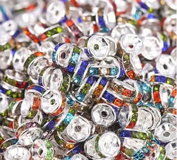 8mm diy beads rhinestone ring mixed color beads Bracelet necklace mixed design Fit Charm Bracelet
8mm diy beads rhinestone ring mixed color beads Bracelet necklace mixed design Fit Charm Bracelet