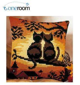 CX0035 Two Cats back Acrylic Yarn Embroidery Pillow Tapestry Cushion Front Cross Stitch Pillowcase DIY needlework
CX0035 Two Cats back Acrylic Yarn Embroidery Pillow Tapestry Cushion Front Cross Stitch Pillowcase DIY needlework