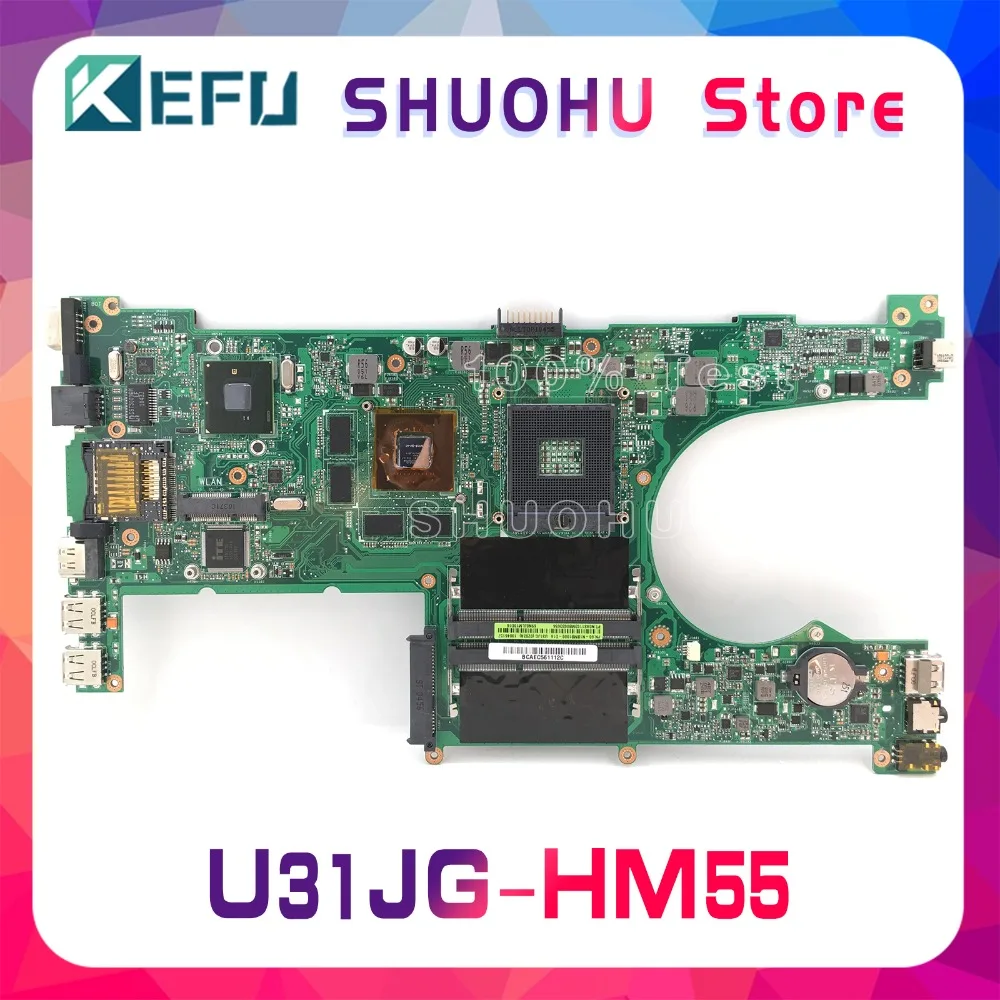 KEFU For ASUS U31JG X35J U31J HM55 laptop motherboard tested 100% work original mainboard
KEFU For ASUS U31JG X35J U31J HM55 laptop motherboard tested 100% work original mainboard