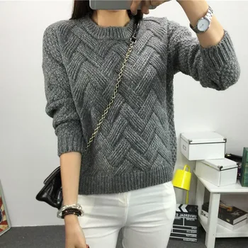 Fashion Casual Twist Knitted Sweater Women's Clothing O-Neck Long Sleeved Hand-knitted Warm Sweater Solid Color Woven Pullovers
Fashion Casual Twist Knitted Sweater Women's Clothing O-Neck Long Sleeved Hand-knitted Warm Sweater Solid Color Woven Pullovers