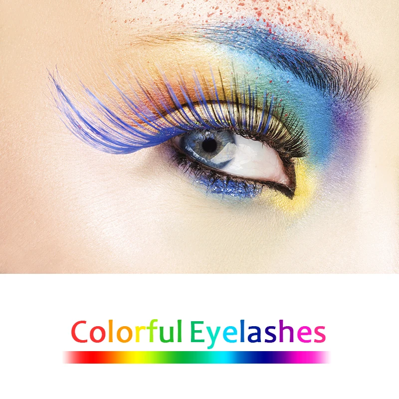 Mangodot Colourful False Mink Eyelashes Red Pink Cosplay Colored Blue Cilios Makeup Eyelashes Extension 3D Colour Fake Lashes
Mangodot Colourful False Mink Eyelashes Red Pink Cosplay Colored Blue Cilios Makeup Eyelashes Extension 3D Colour Fake Lashes